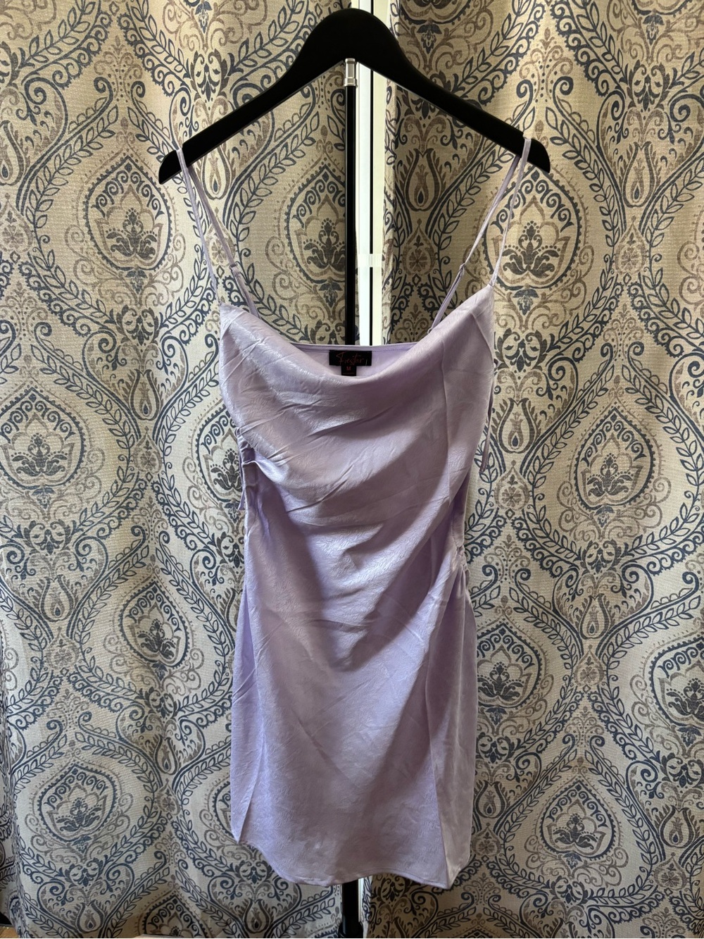 Forever 21 Lavender Satin Cowl Slip Dress